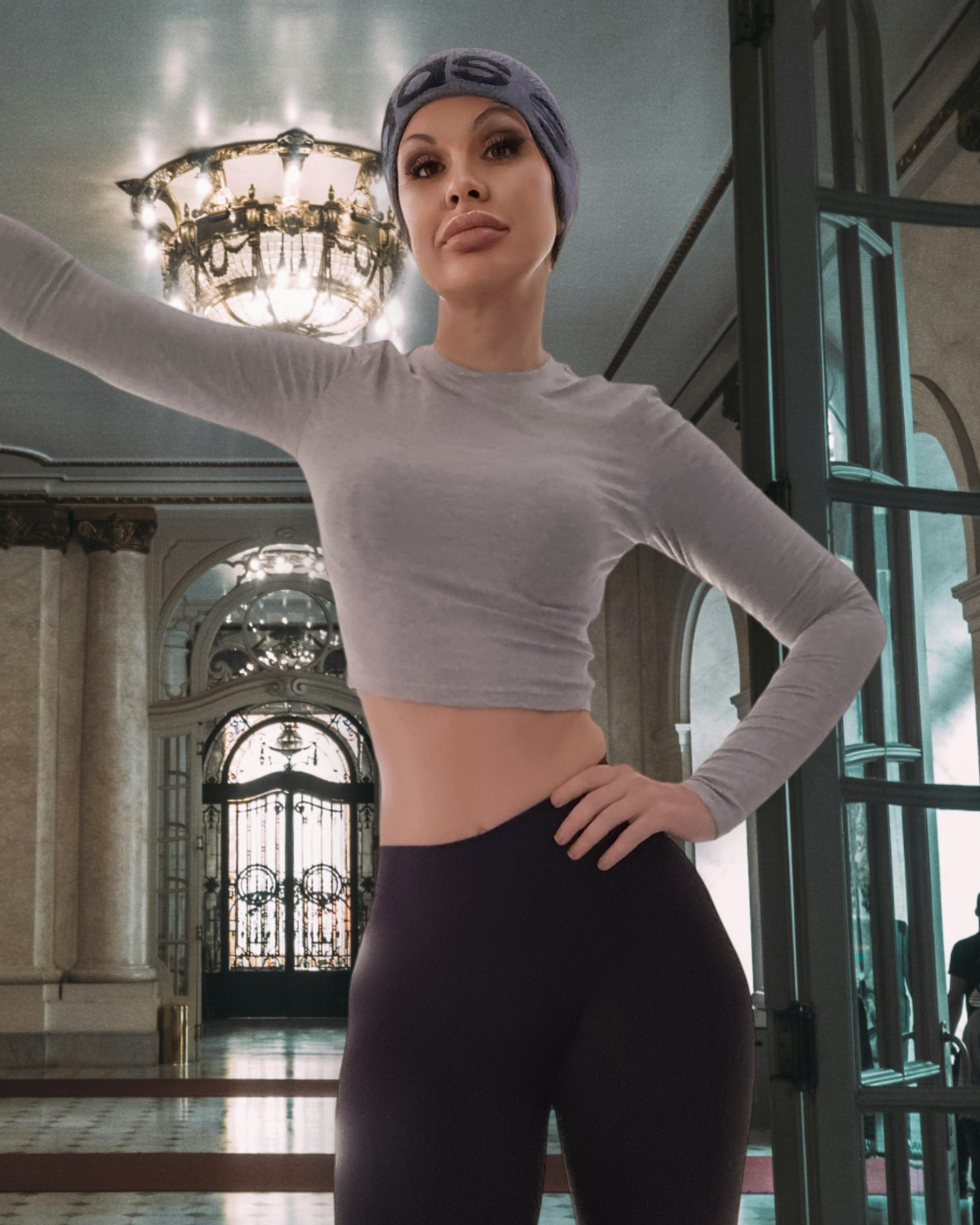 Zara invisible scrunch leggings v.001  (MIDNIGHT)
