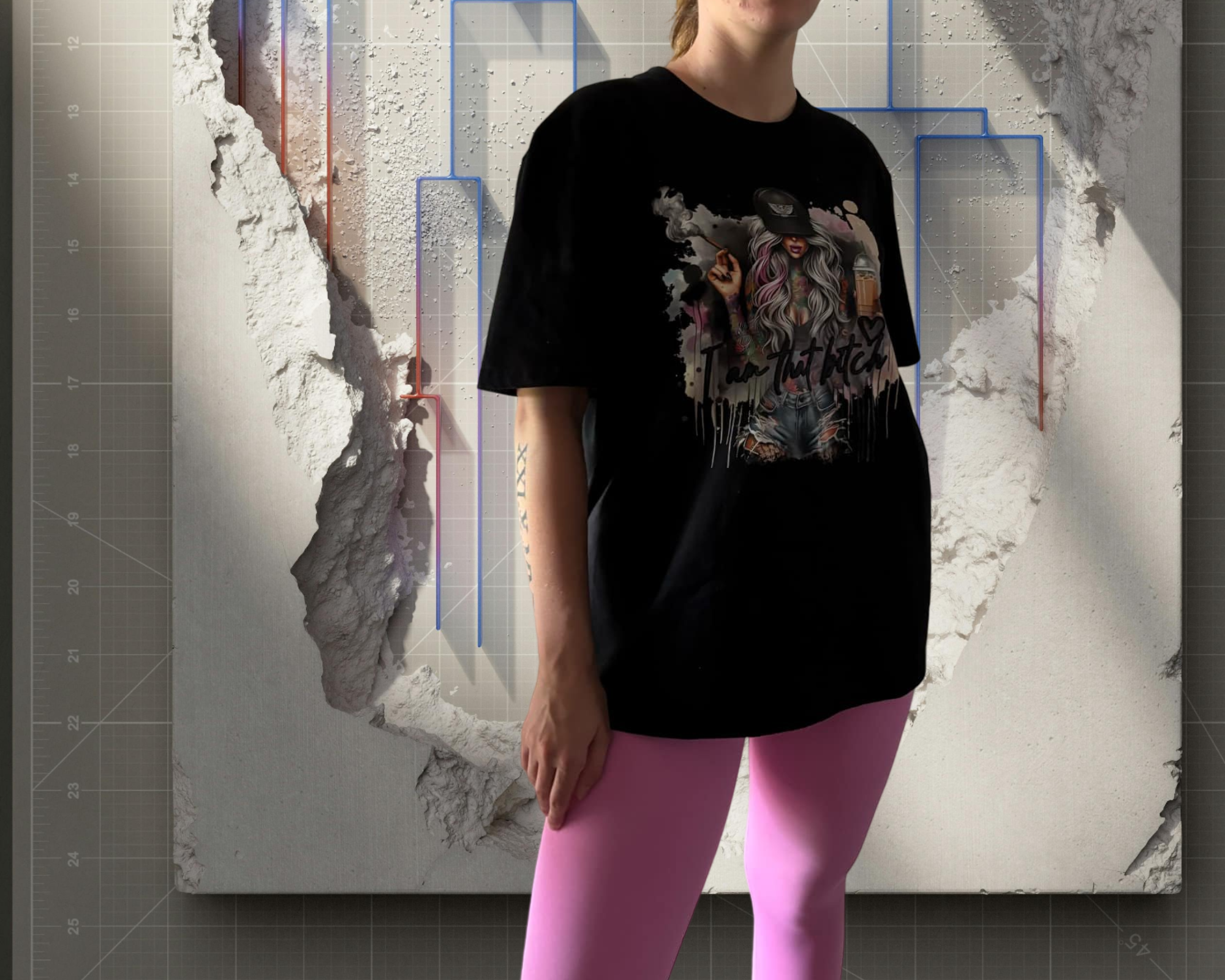 MSC "I am that bitch"T-shirt- BLACK  (small -3XL)