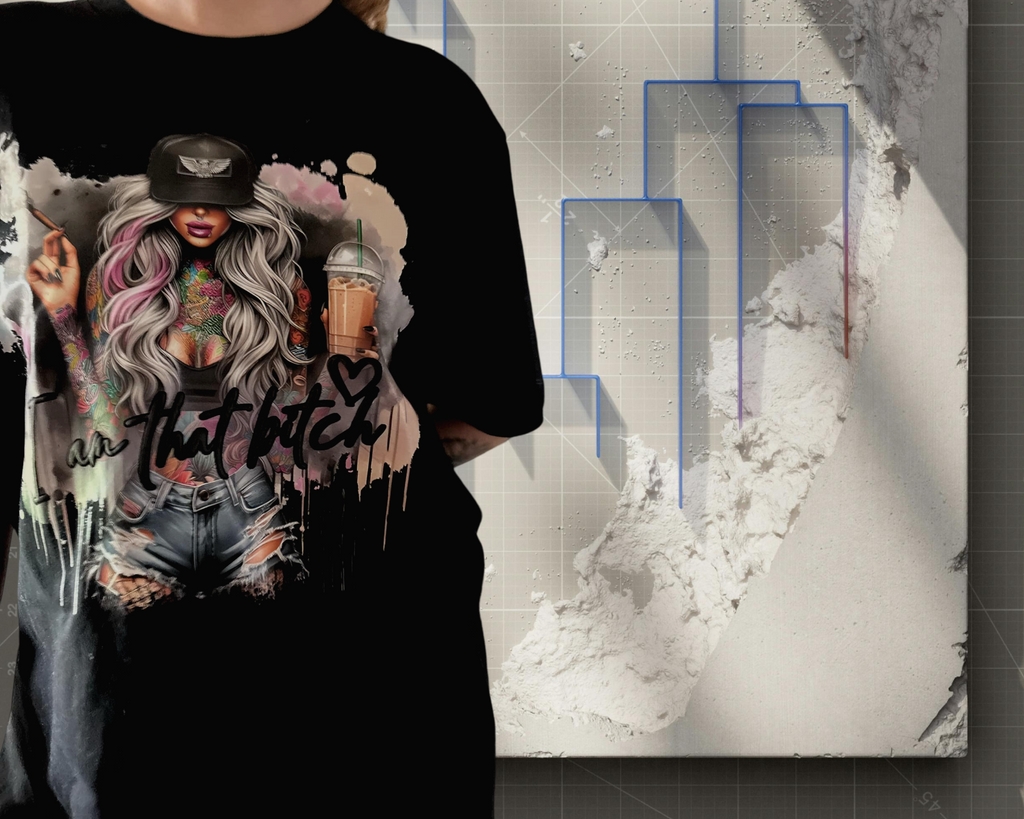 MSC "I am that bitch"T-shirt- BLACK  (small -3XL)