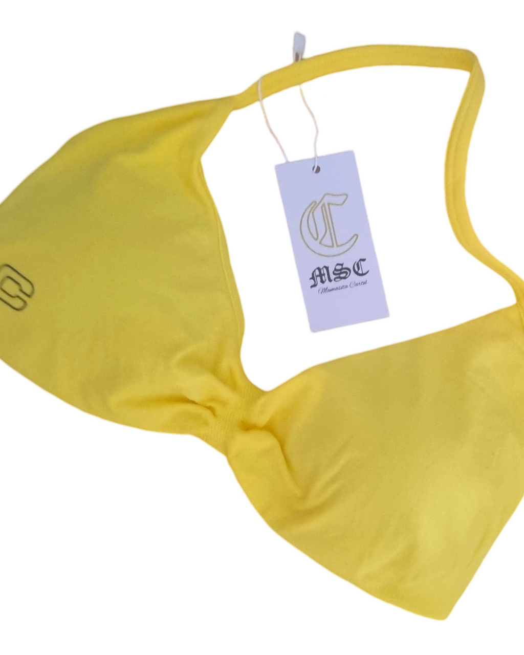 MSC IMIRI CORE sculpt mini crop. (NEON YELLOW) black logo