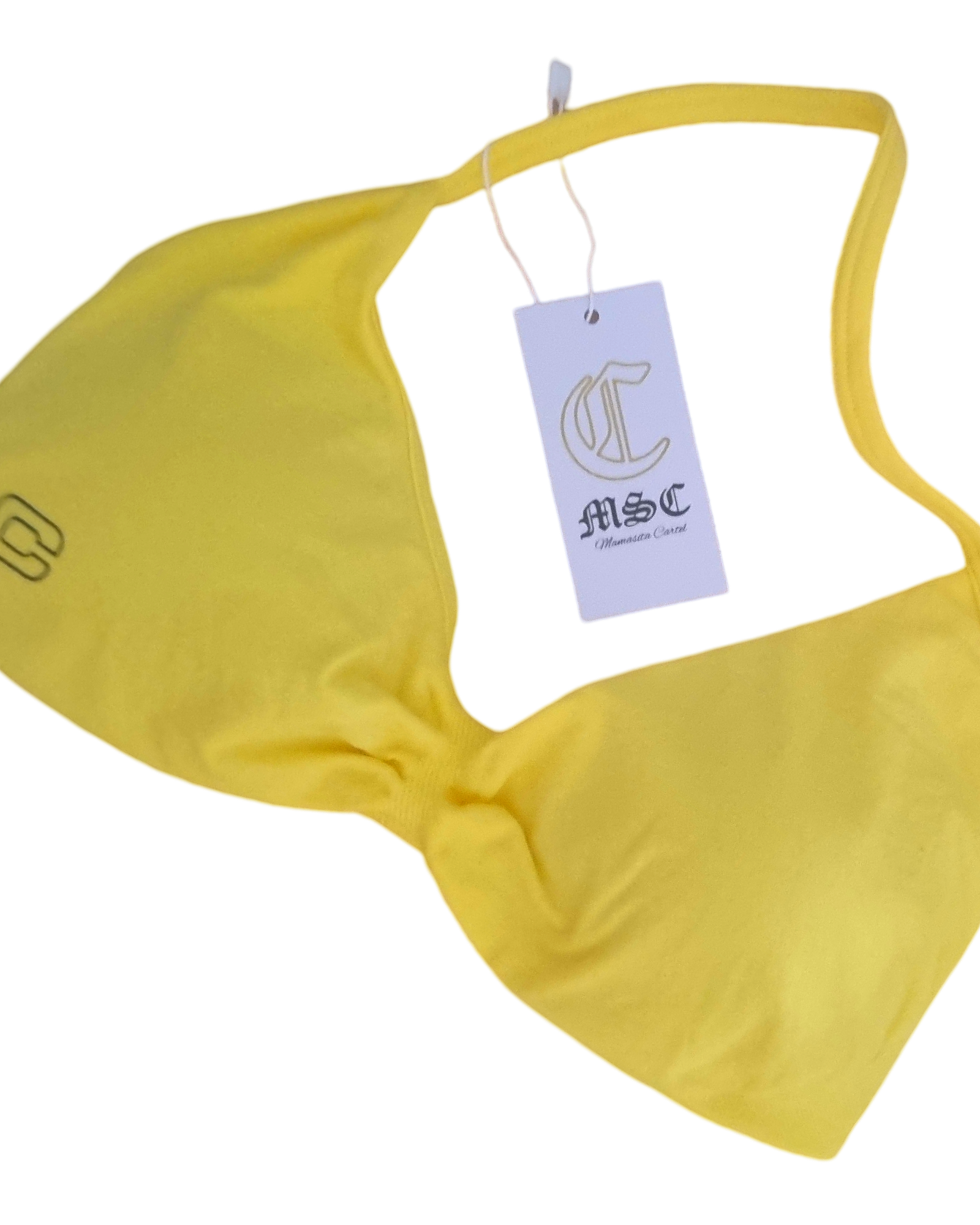 MSC IMIRI CORE sculpt mini crop. (NEON YELLOW) black logo