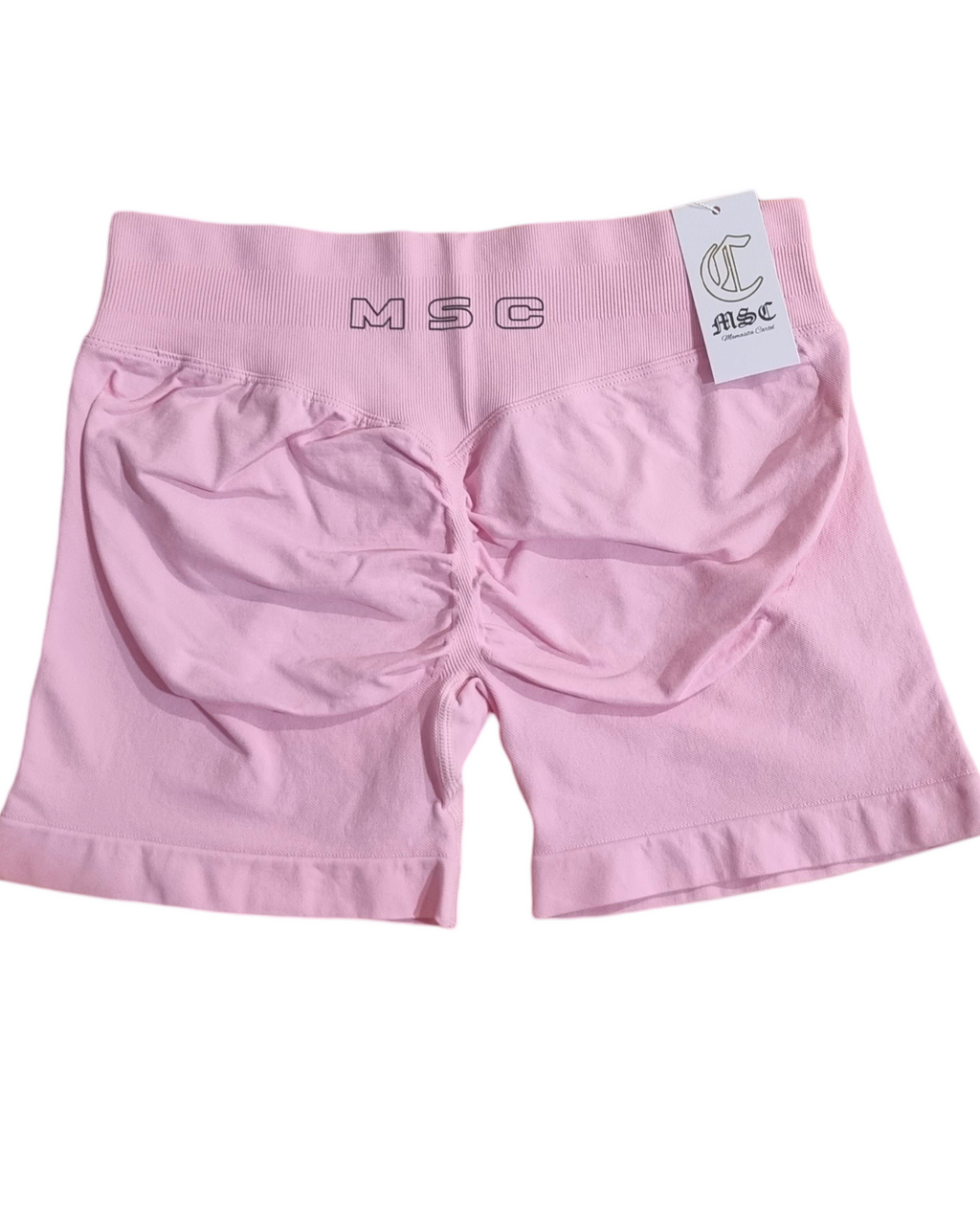MSC IMIRI CORE sculpt shorts. (Pastel pink)