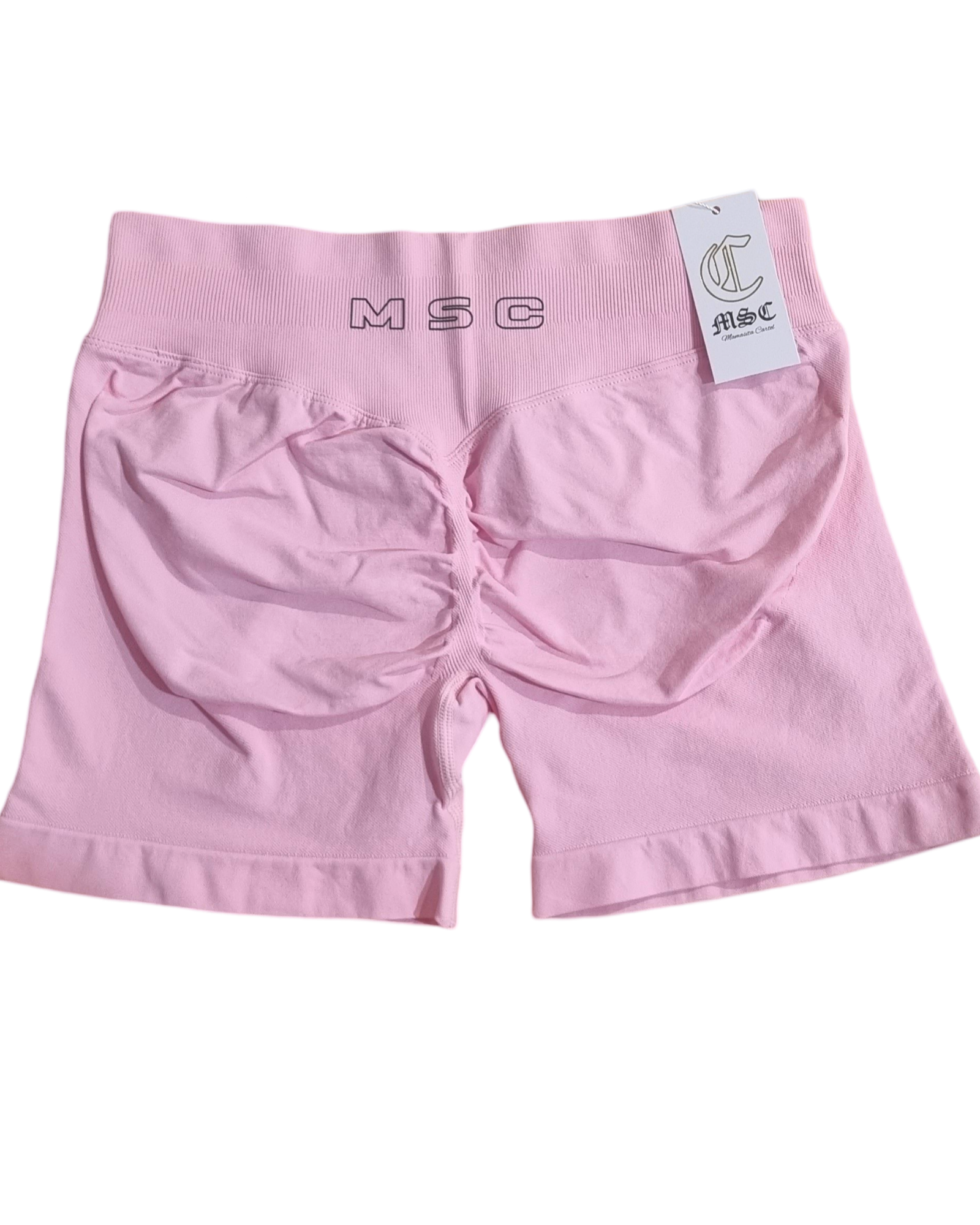 MSC IMIRI CORE sculpt shorts. (Pastel pink)