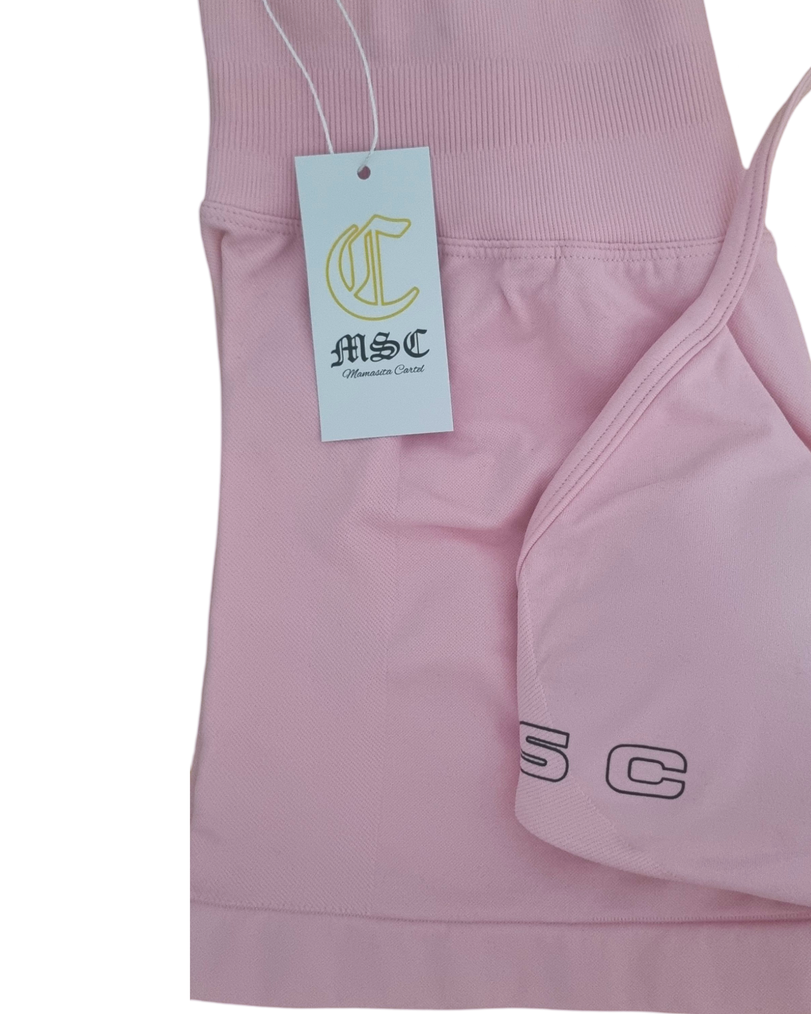 MSC IMIRI CORE sculpt shorts. (Pastel pink)