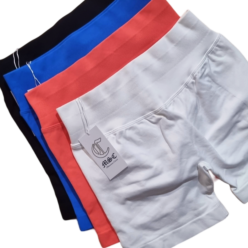 MSC IMIRI CORE V.2 sculpt shorts. (ONYX)white logo.