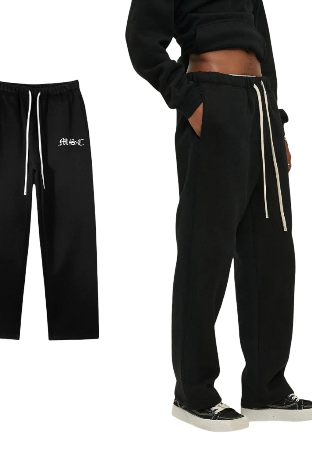 OMI straight leg track pants (midnight)