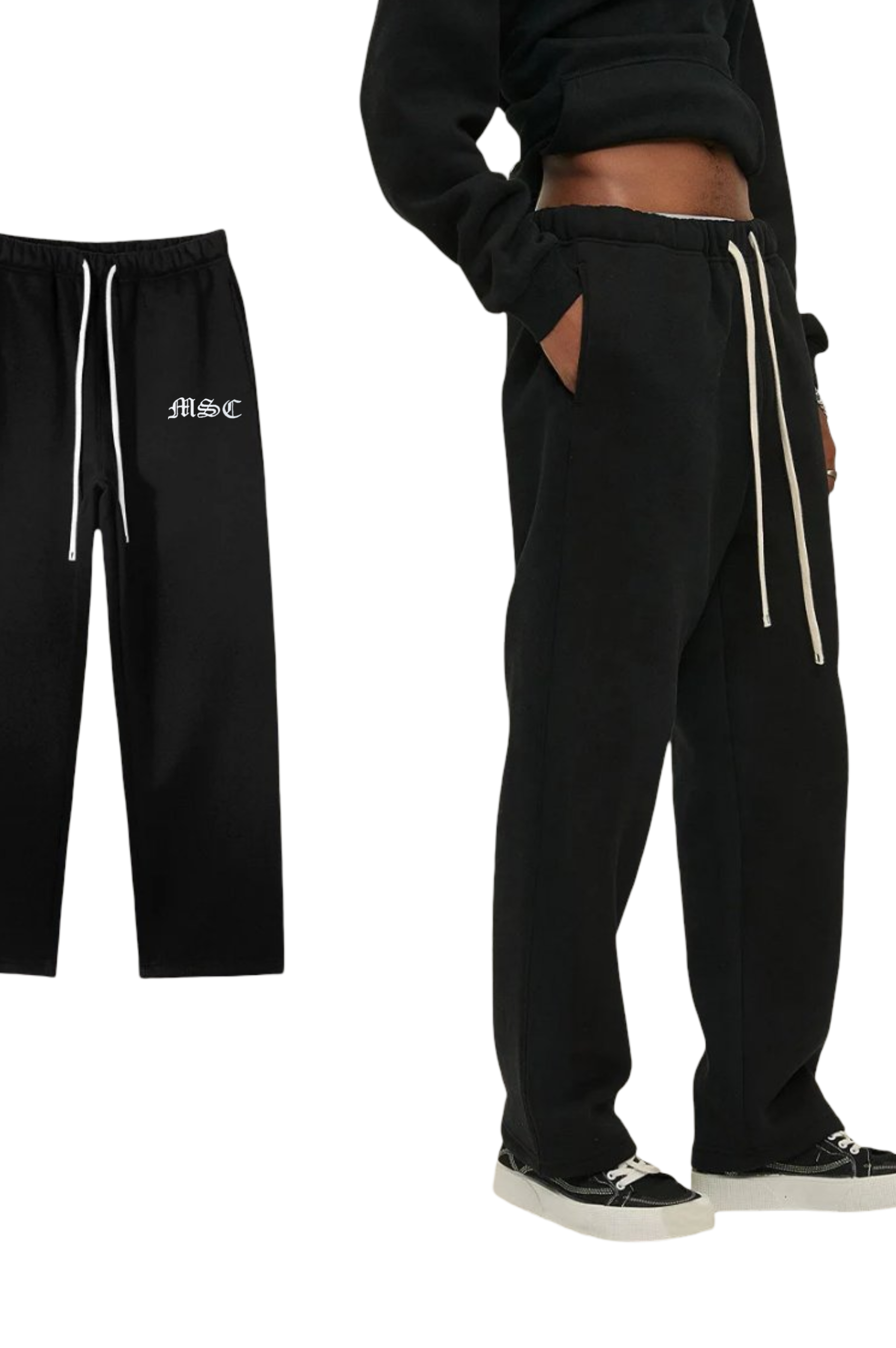 OMI straight leg track pants (midnight)