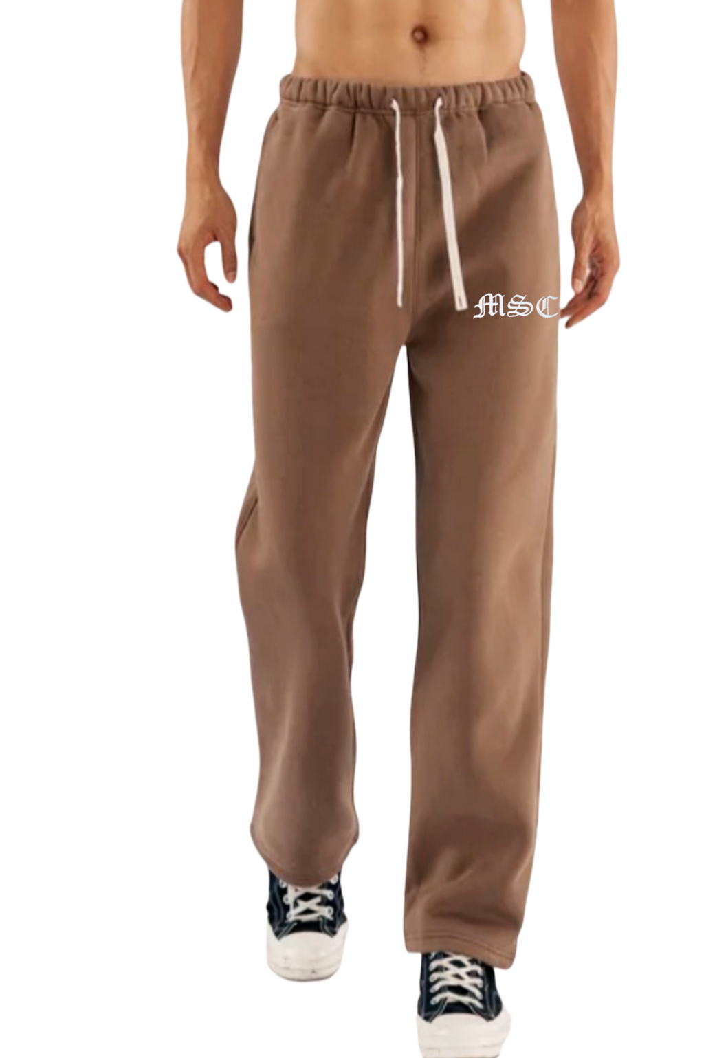OMI straight leg track pants (cocoa)