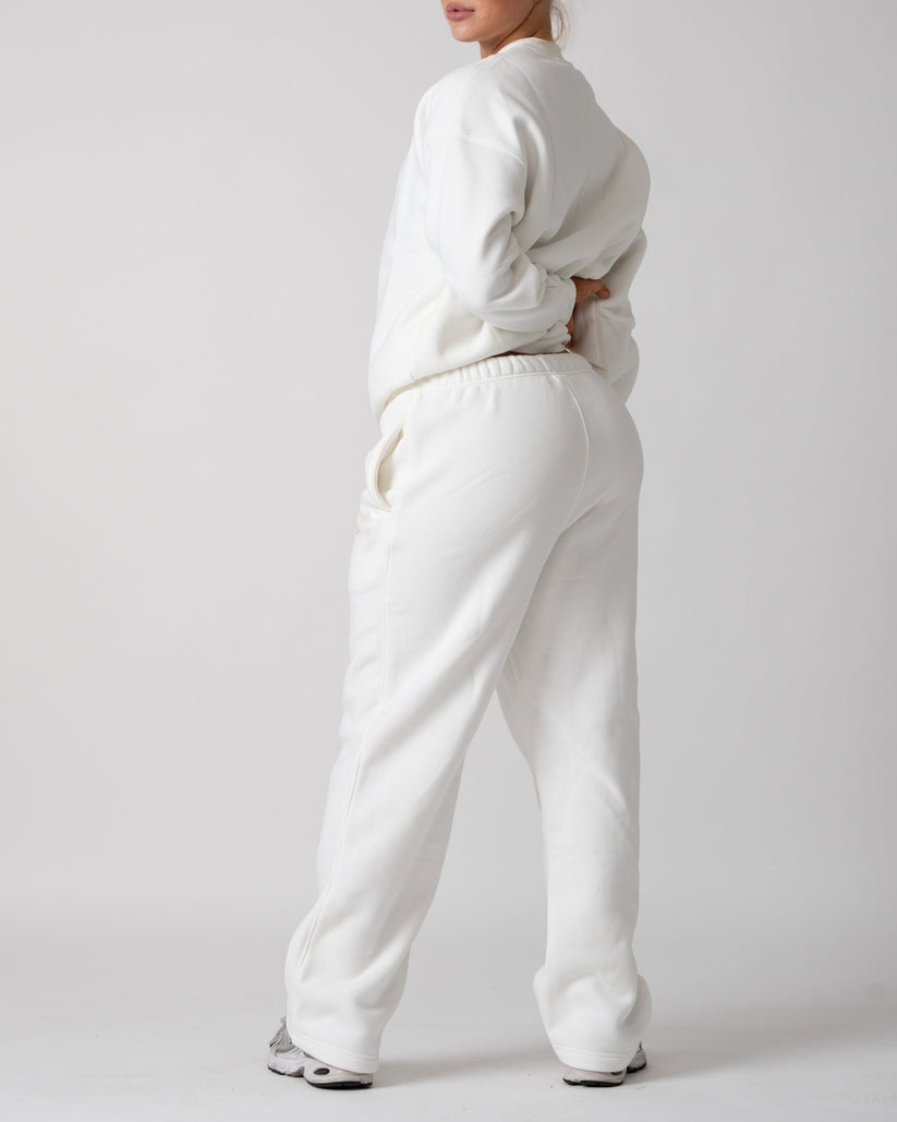OMI straight leg track pants (ivory snow)
