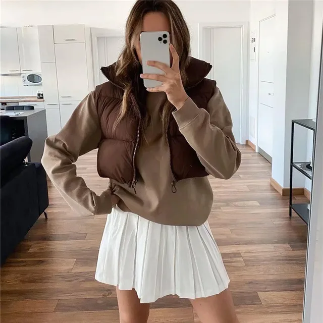 MSC Avenue cropped puffer vest
