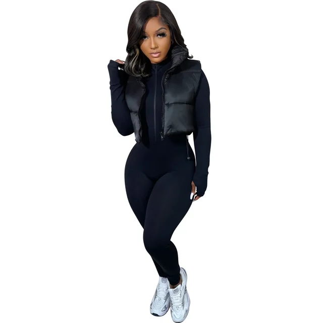 MSC Avenue cropped puffer vest