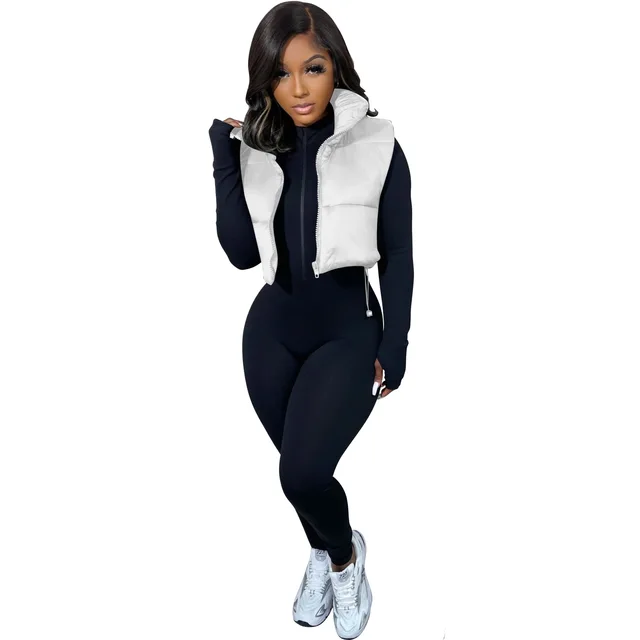 MSC Avenue cropped puffer vest