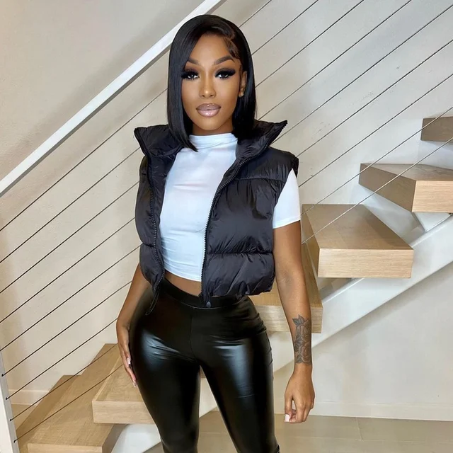 MSC Avenue cropped puffer vest