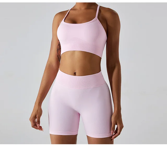 AMANI Contour shorts  (Baby pink)
