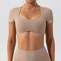 NOVA CROP TEE (Beige)