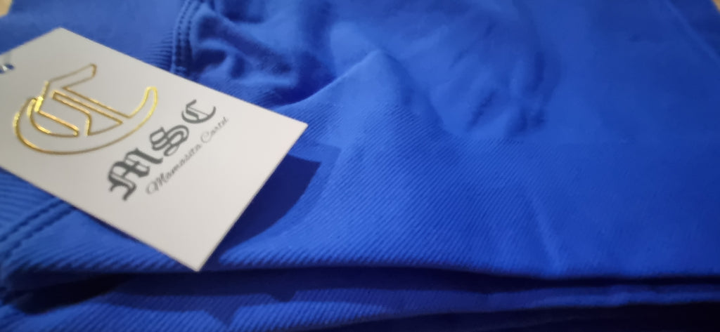 MSC IMIRI CORE V.2 sculpt shorts. (EXOTIC BLUE)white logo.