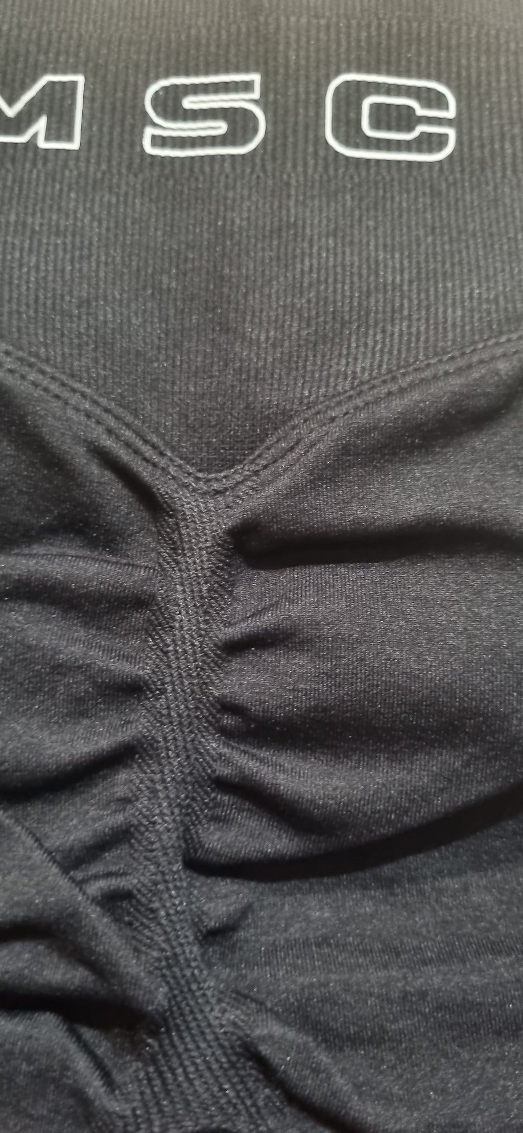 MSC IMIRI CORE V.2 sculpt shorts. (ONYX)white logo.