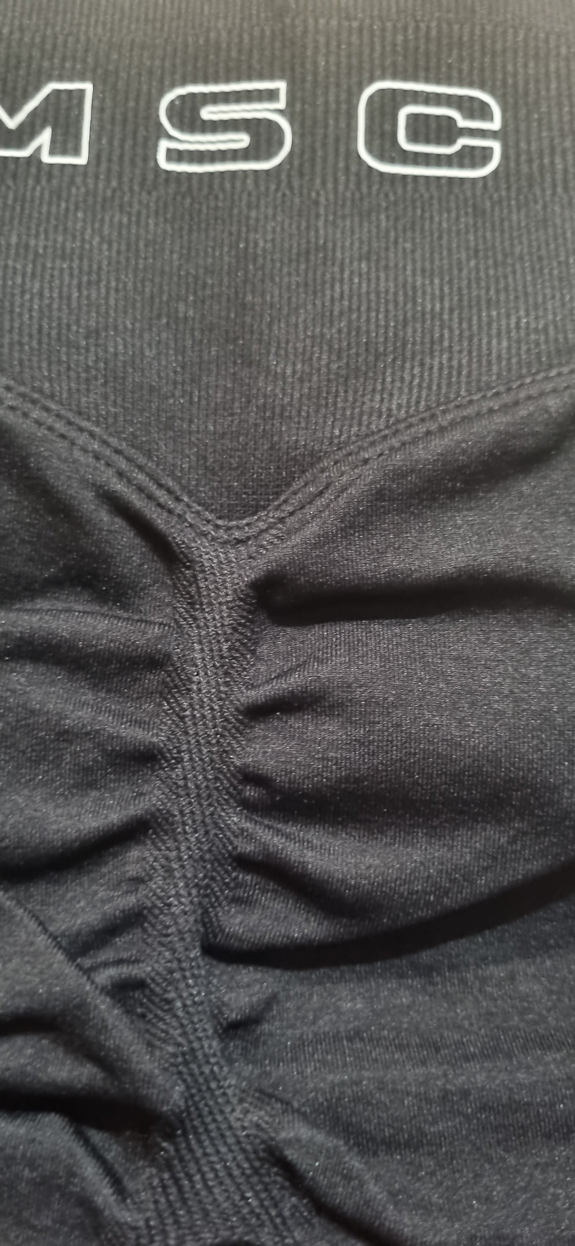 MSC IMIRI CORE V.2 sculpt shorts. (ONYX)white logo.
