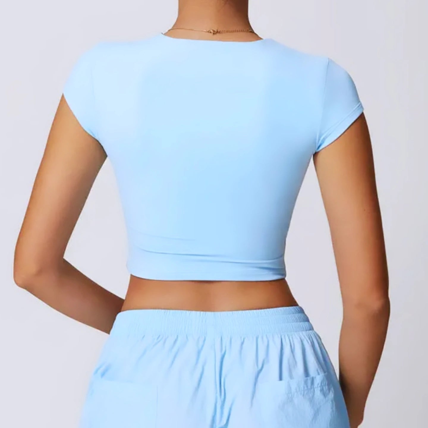 BELLA crop baby T (ice blue)