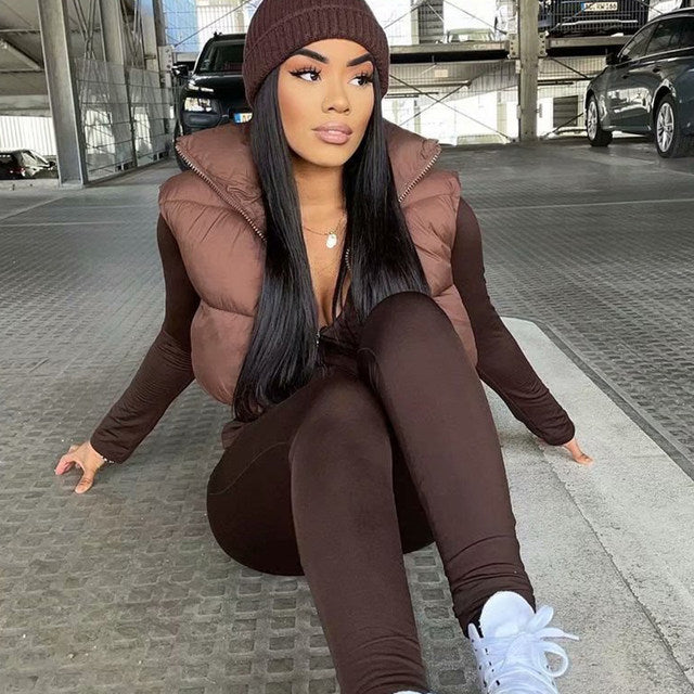 MSC Avenue cropped puffer vest