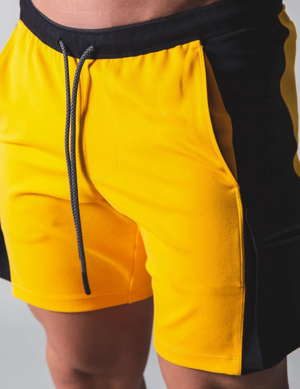 MSC ENDURO mens shorts. (Black and yellow)2 tone.