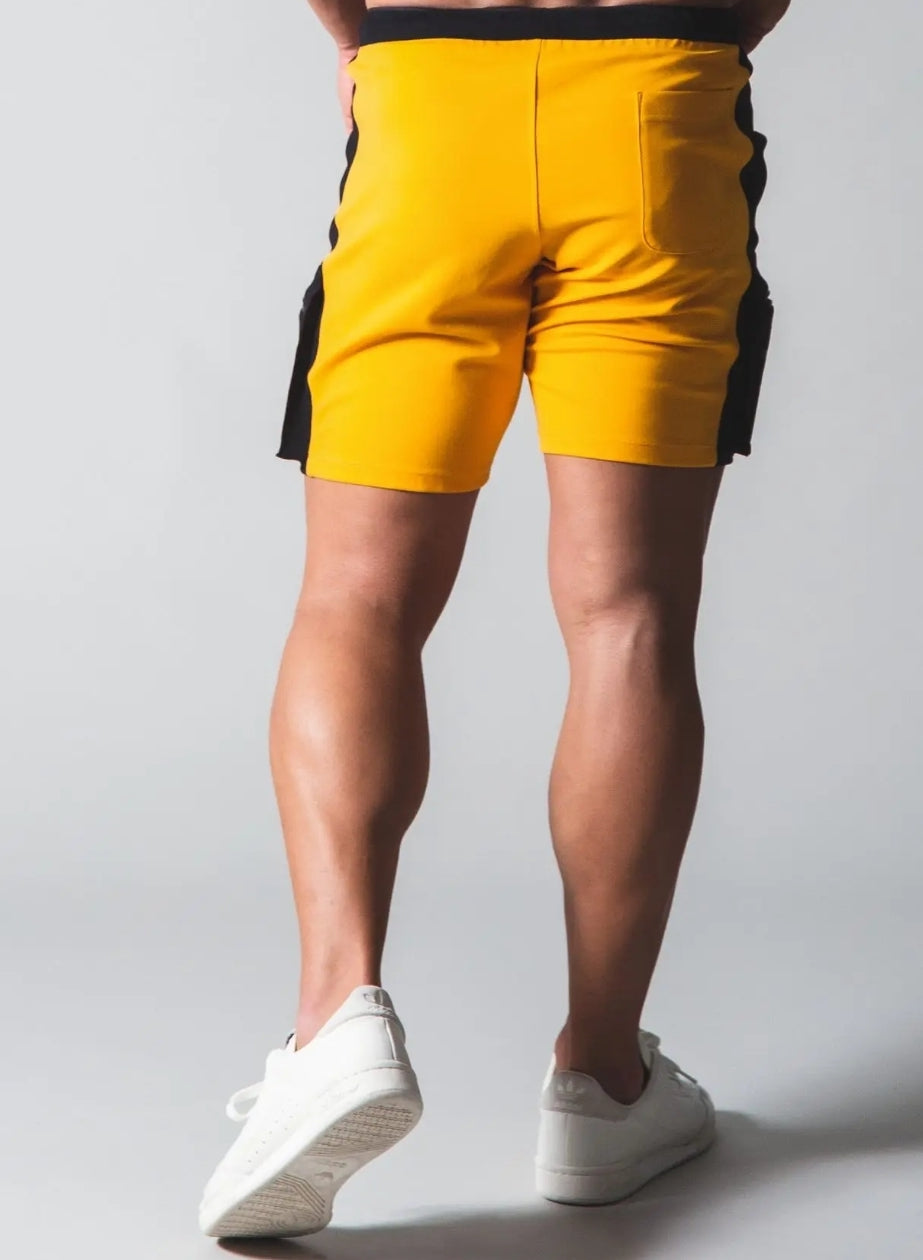 MSC ENDURO mens shorts. (Black and yellow)2 tone.