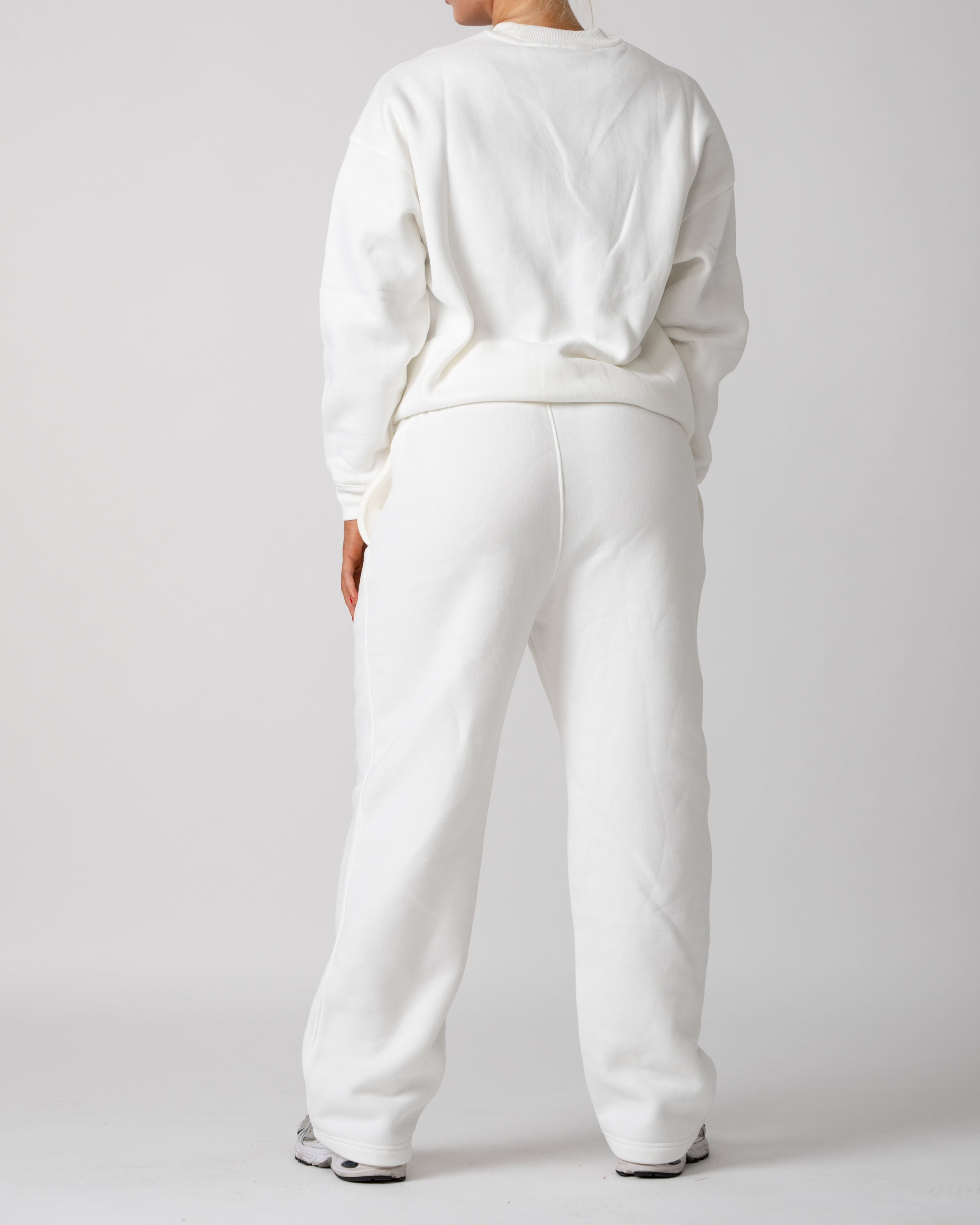 OMI straight leg track pants (ivory snow)