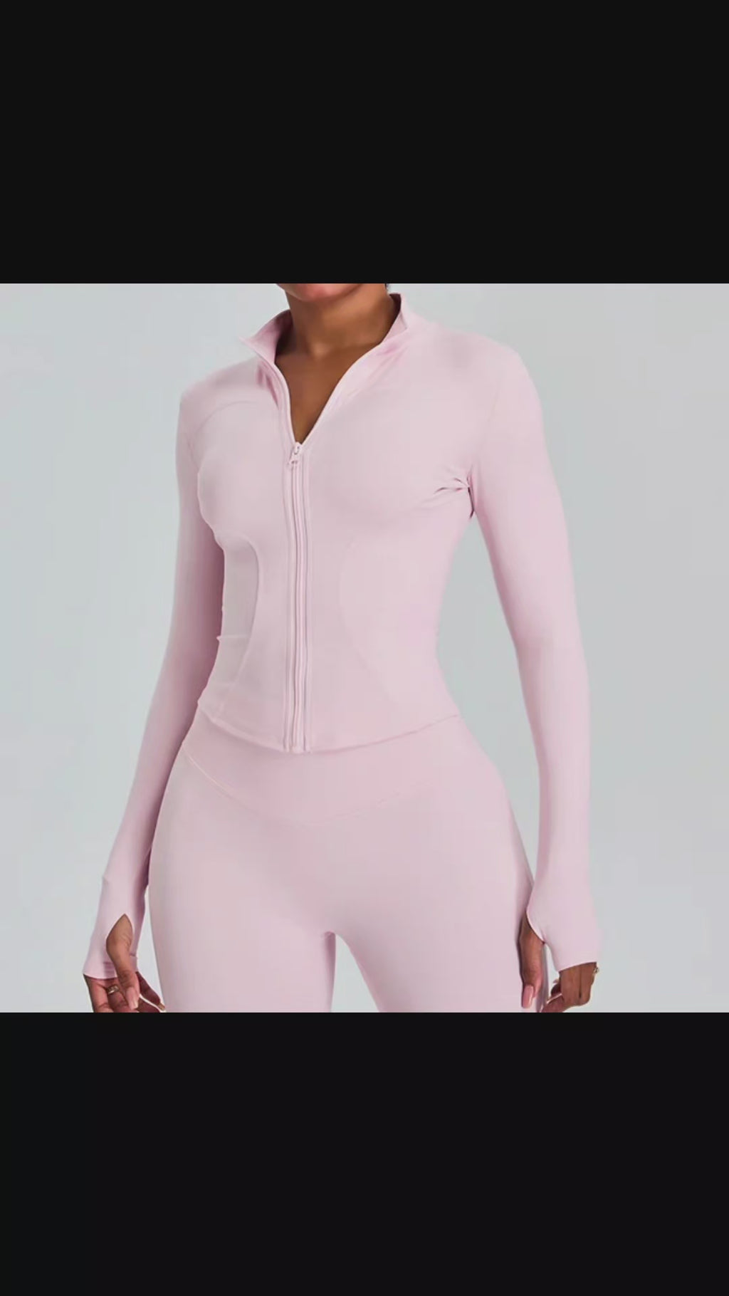 MSC LUNA sculpt zip-up ( pink babii)