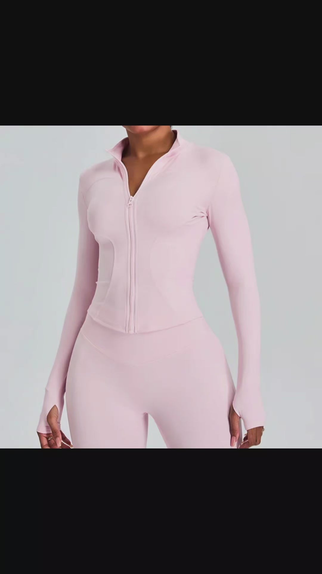 MSC LUNA sculpt zip-up ( pink babii)