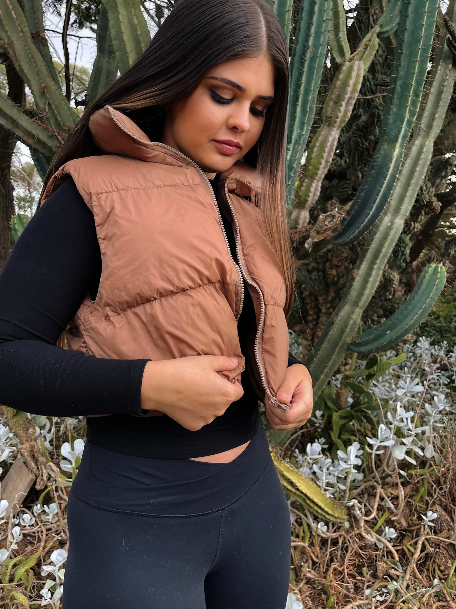MSC Avenue cropped puffer vest
