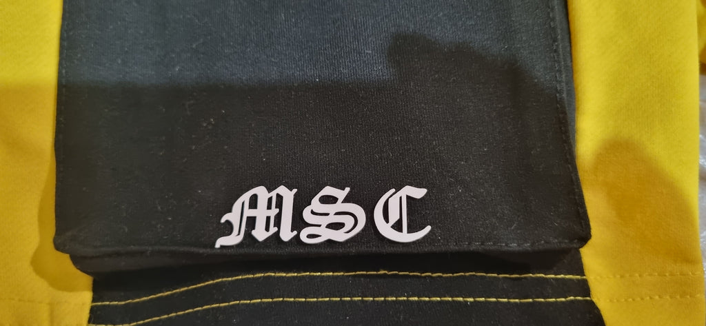 MSC ENDURO mens shorts. (Black and yellow)2 tone.