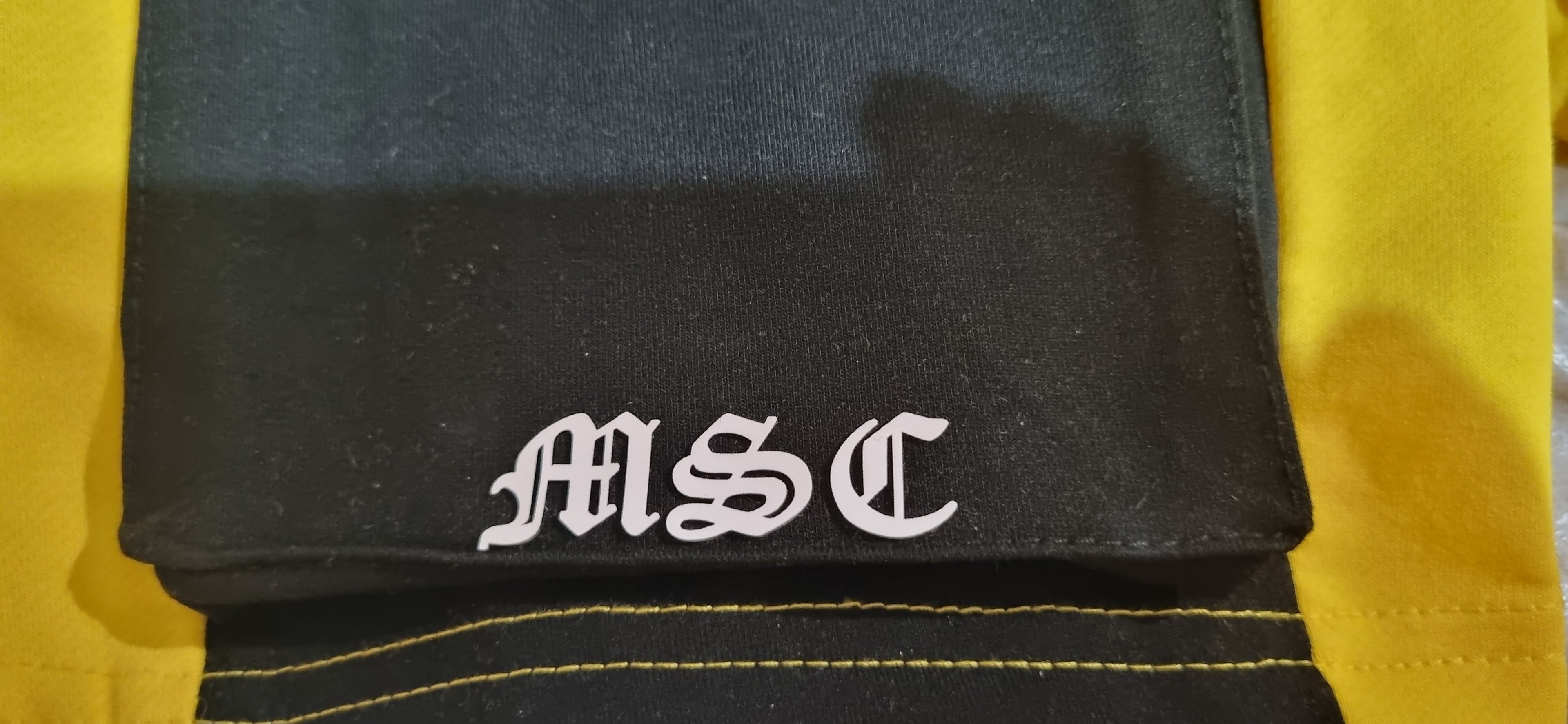 MSC ENDURO mens shorts. (Black and yellow)2 tone.