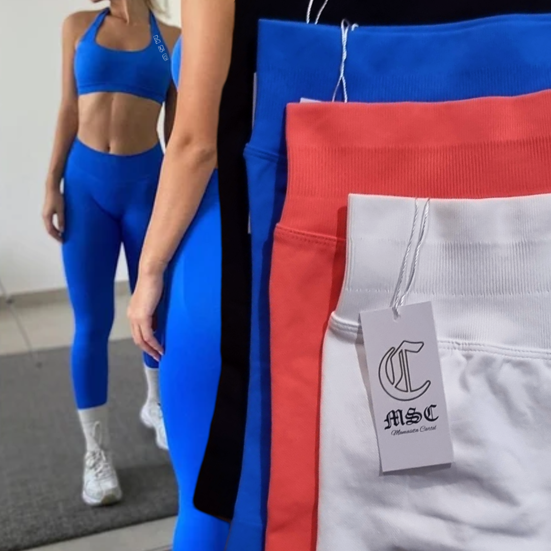 MSC IMIRI CORE V.2 sculpt halter crop. (EXOTIC BLUE)