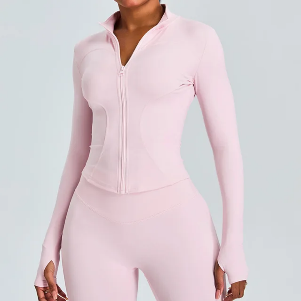 MSC LUNA sculpt zip-up ( pink babii)