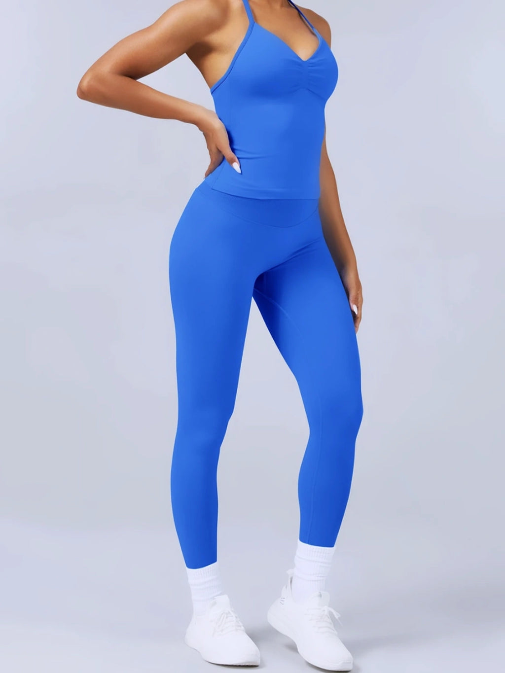 MSC IMIRI CORE V.2 sculpt leggings ( EXOTIC BLUE) black logo