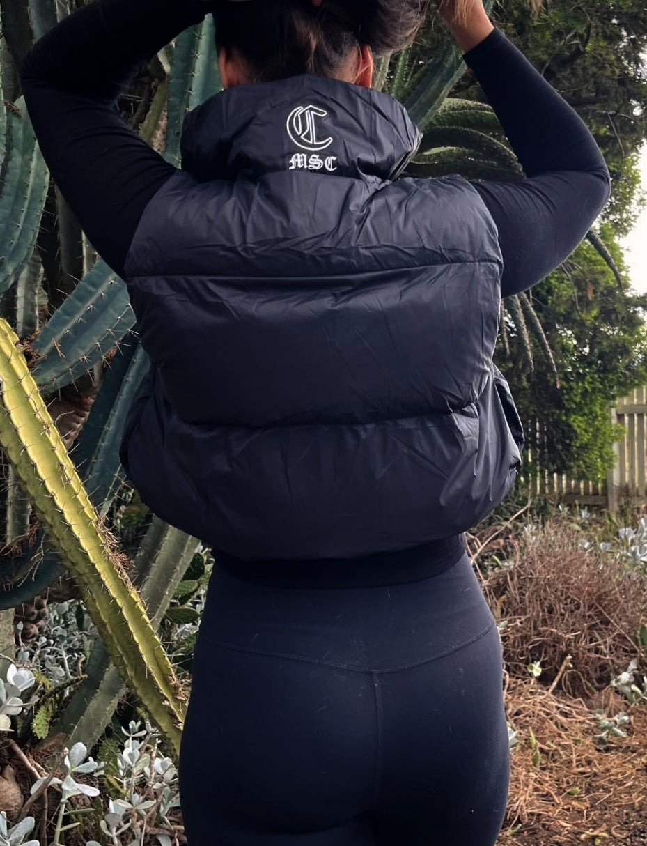 MSC Avenue cropped puffer vest