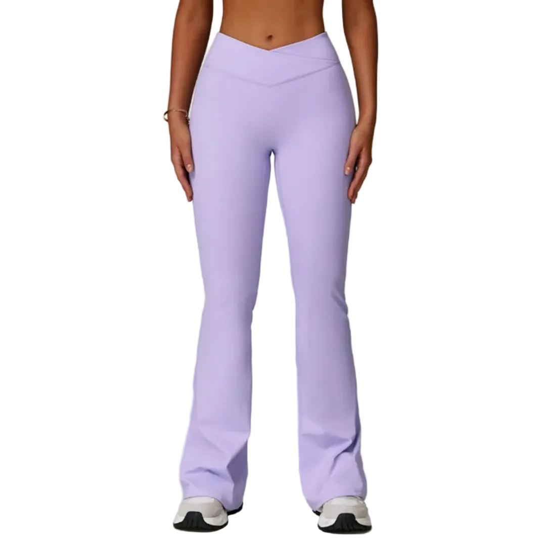 SERENITY Cross over bootleg pants. (LILAC LILY)