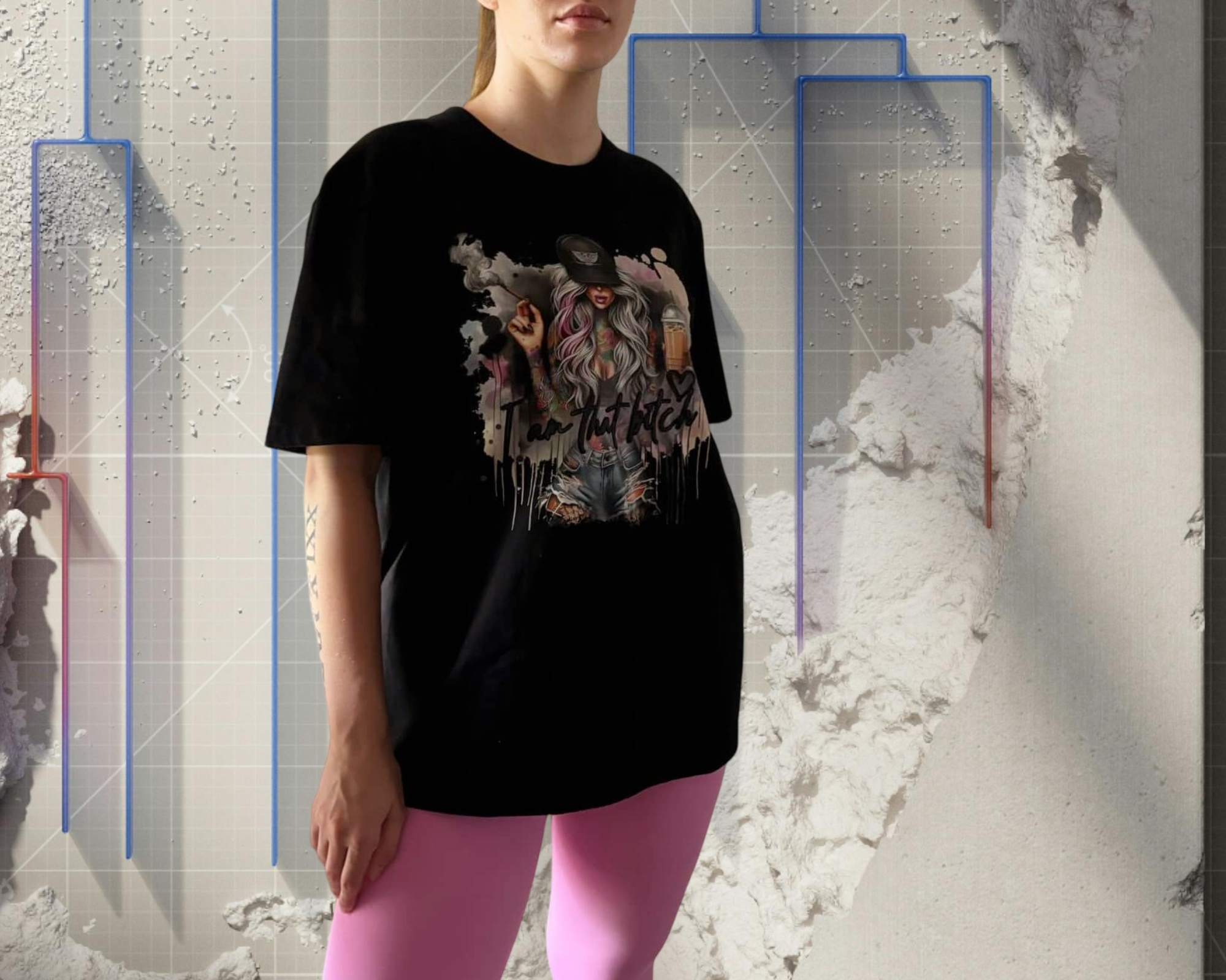 MSC "I am that bitch"T-shirt- BLACK  (small -3XL)