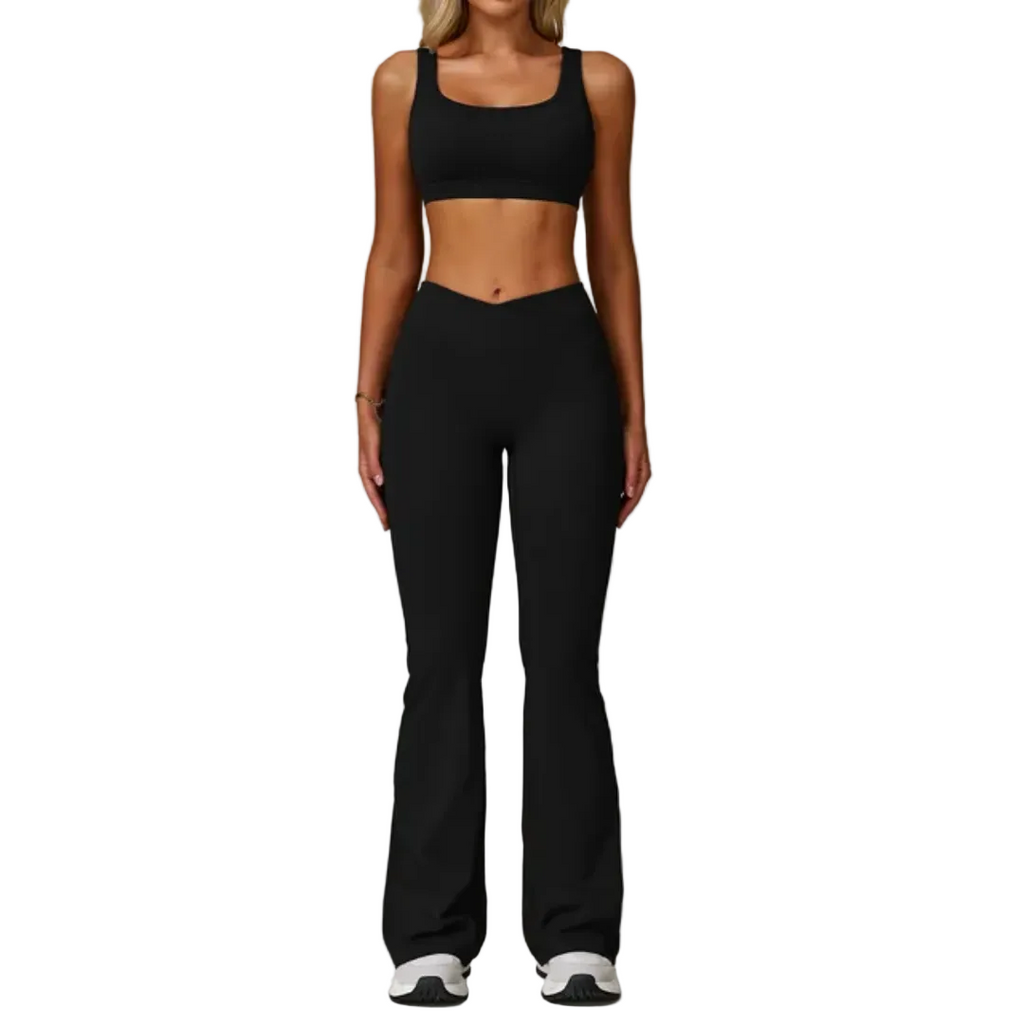 SERENITY Cross over bootleg pants. (DARK NIGHT)