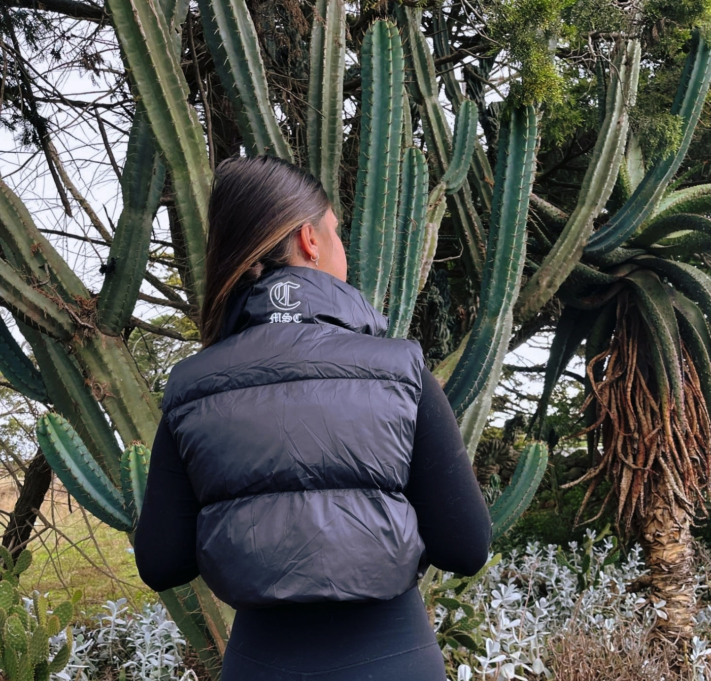 MSC Avenue cropped puffer vest