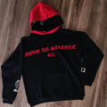 BIG G, double hood hoodie            "MOVE IN SILENCE" series 1       (MIDNIGHT RAGE)