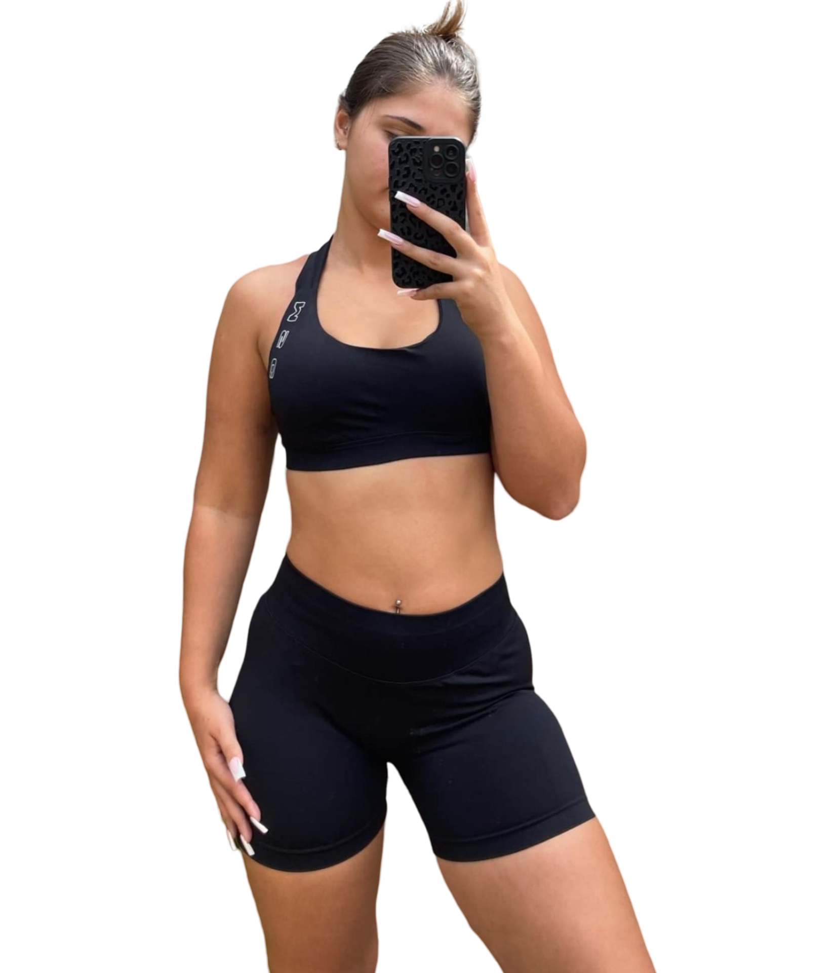 MSC IMIRI CORE V.2 sculpt shorts. (ONYX)white logo.