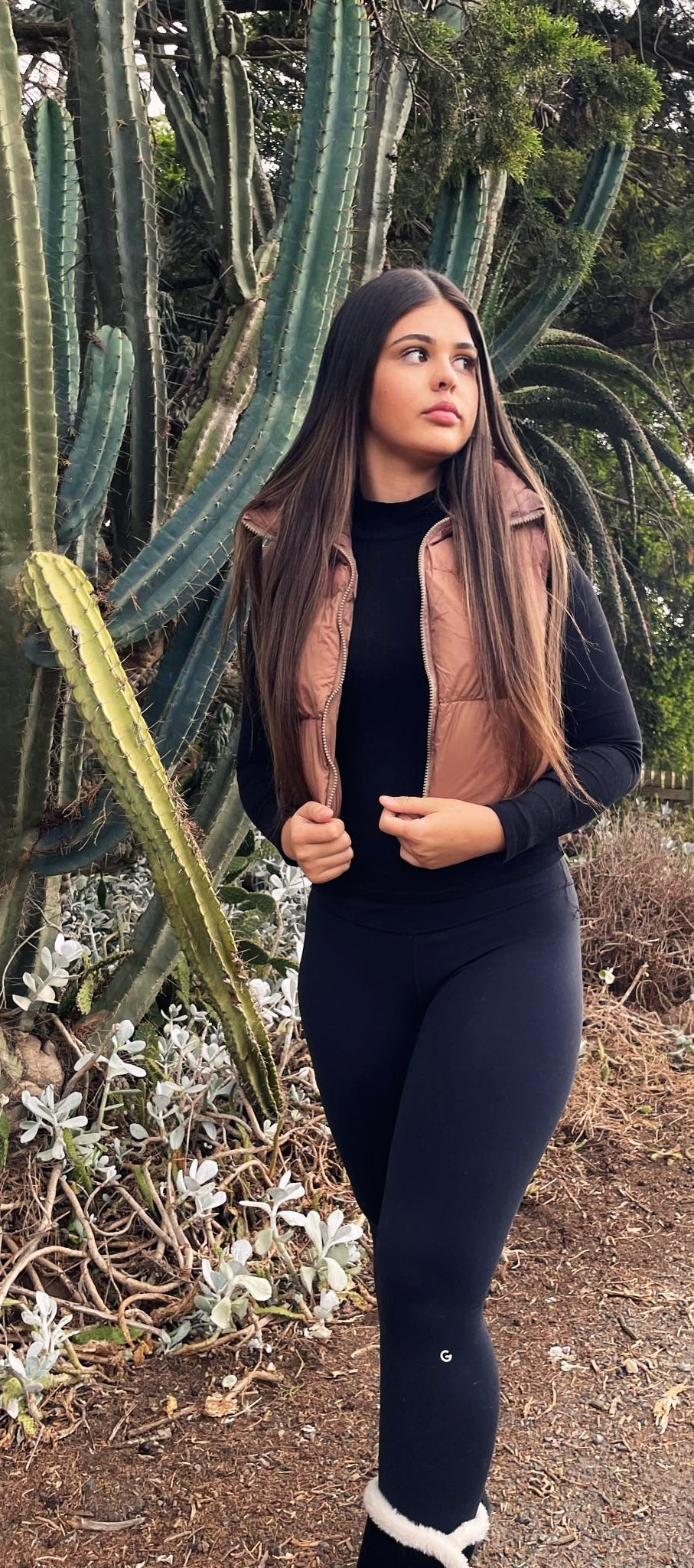 MSC Avenue cropped puffer vest