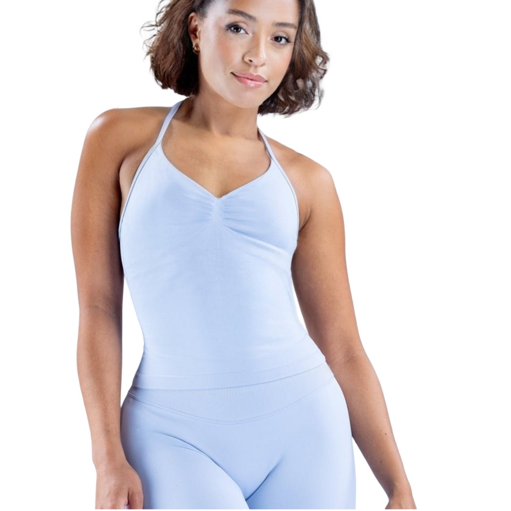MSC IMIRI CORE sculpt strap tank top. (ICE BLUE)